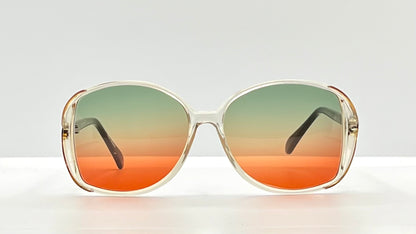 Sergio Valente Sv207 Vintage Sunglasses W|New, Custom Tri-Gradient Lenses-Rare 80S Deadstock