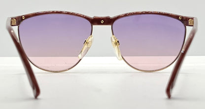 Silhouette V6055 6081 Vintage Sunglasses w|New Pink-Purple Custom Lenses-54mm-Austria