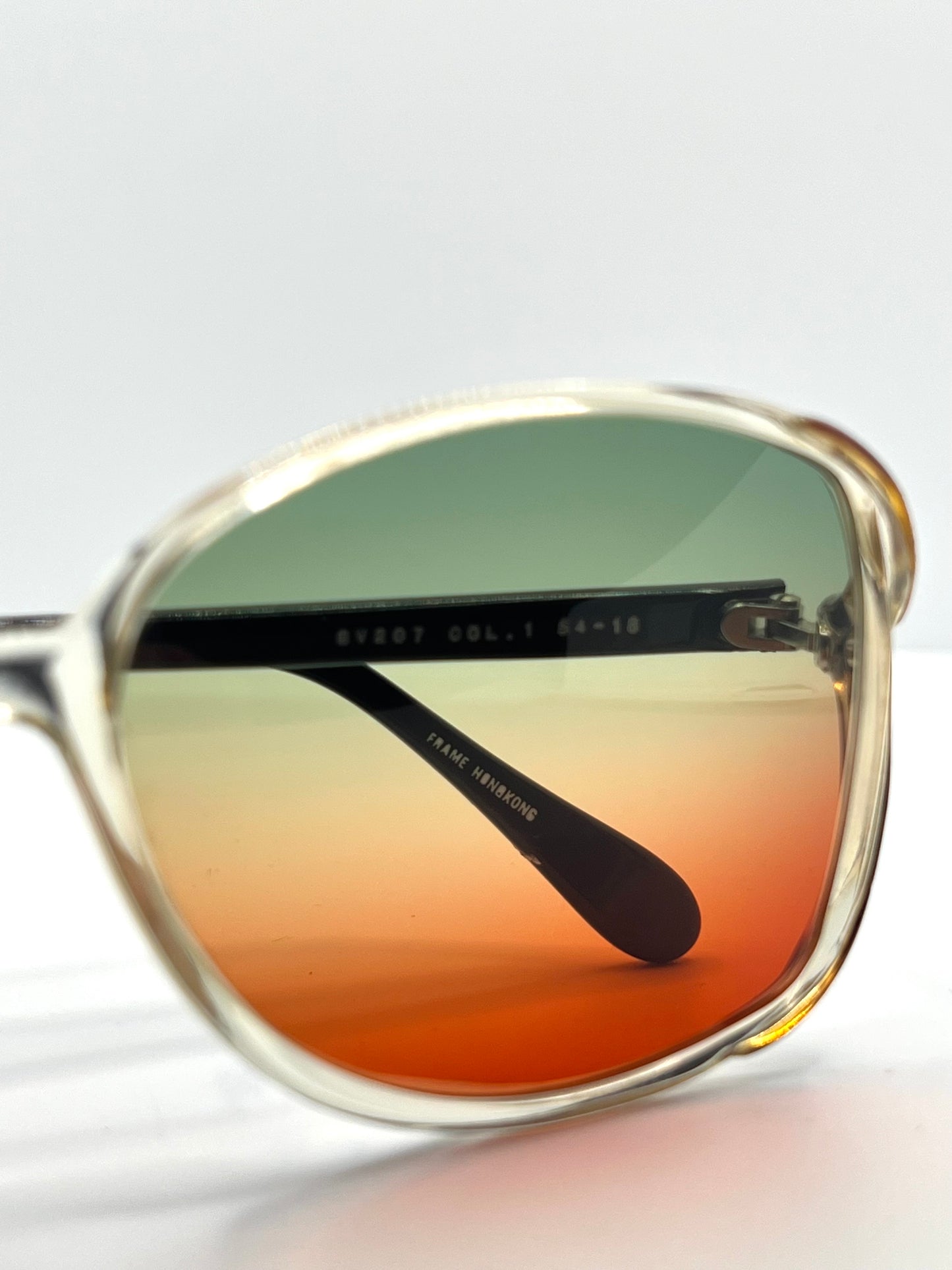 Sergio Valente Sv207 Vintage Sunglasses W|New, Custom Tri-Gradient Lenses-Rare 80S Deadstock