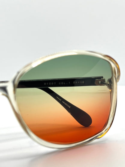 Sergio Valente Sv207 Vintage Sunglasses W|New, Custom Tri-Gradient Lenses-Rare 80S Deadstock