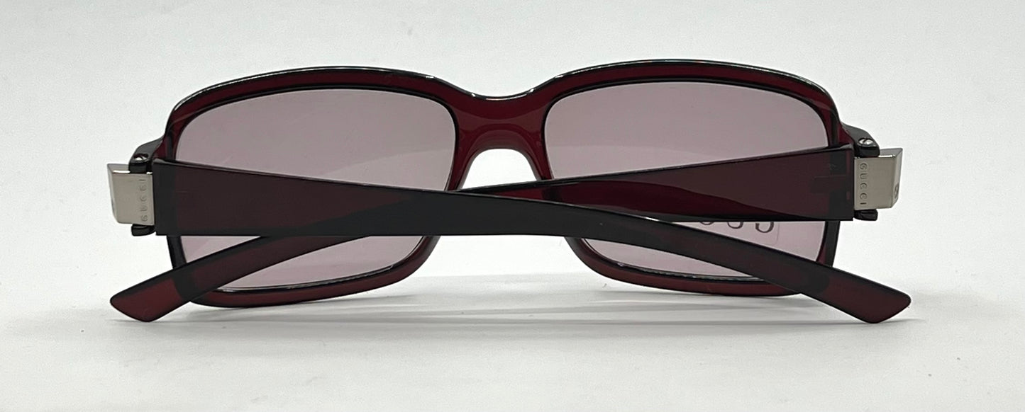 Gucci GG1485/S 8U5 Burgundy Red Y2K Vintage Sunglasses-Deadstock-Italy
