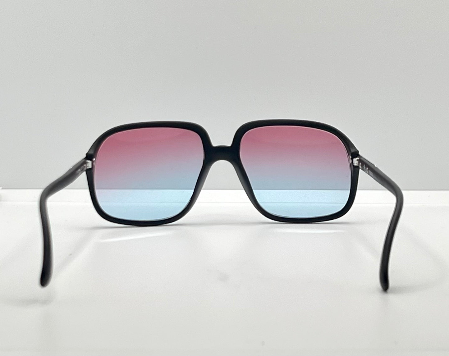 Cobra 3038 Vintage Optyl Sunglasses W| New, Custom Rose To Ice Blue Gradient Lenses-Deadstock-Austria