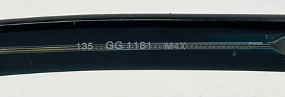 Gucci GG1181 M4X Y2K Vintage Sunglasses/Deadstock-New Solid Purple Custom Lenses-Italy