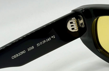 Off-White™ Oeri090 1018 Sunglasses Black|Yellow Rare-New|Unworn-Full Kit Italy-51Mm
