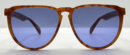 Gianni Versace 465 909 Vintage Sunglasses W|New Solid Blue Custom Lenses-54Mm-Unworn|Nos