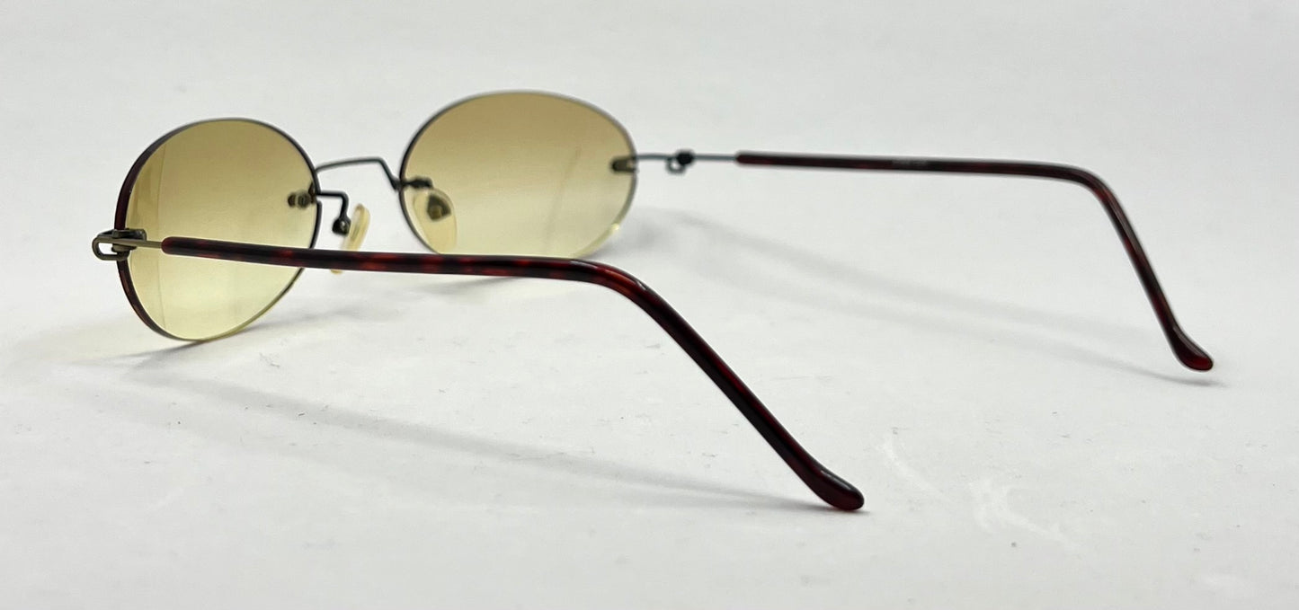 SPEKTEK S42- Y2K Rimless Oval Sunglasses-Unworn Original Gradient Lenses