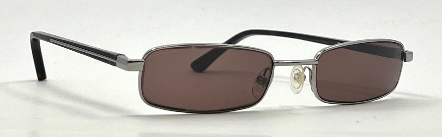 Giorgio Armani GA272-Y2K Vintage Sunglasses-New Solid Brown Custom Lenses