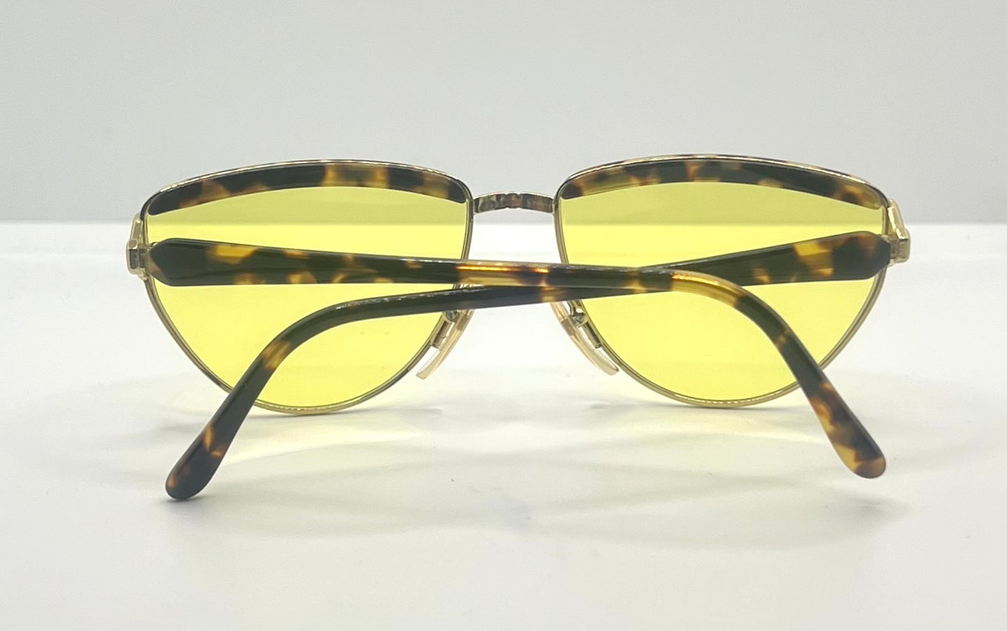 Kuchler K 80 Vintage Sunglasses-Gold & Tortois3 w|New, Custom Solid Yellow Lenses-Unworn