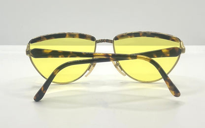 Kuchler K 80 Vintage Sunglasses-Gold & Tortois3 w|New, Custom Solid Yellow Lenses-Unworn