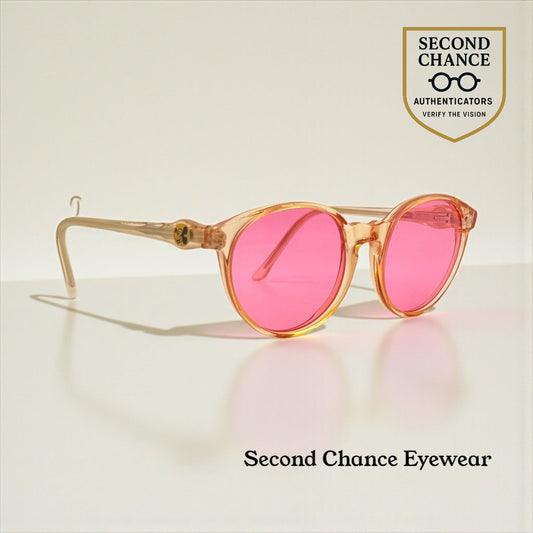 DISNEY- 80s MICKEY MOUSE SUNGLASSES-NEW SOLID PINK CUSTOM LENSES-UNWORN-FRANCE