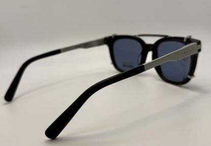 Vuarnet Vl1407 0001 Polarized Clip-On Sunglasses With Mineral Glass Lenses