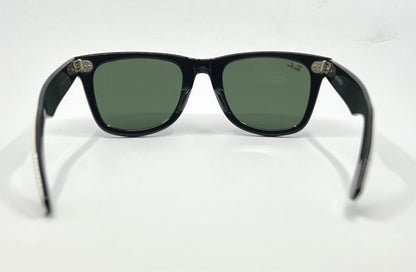 Ray-Ban RB2140 Wayfarer 956 Gloss White G-15 Sunglasses Made in Italy