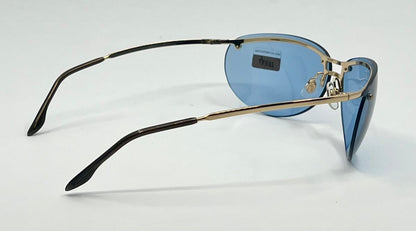 Web 3004 Y2K Vintage Sunglasses-Italy Deadstock-Blue Lenses/Semi-Rimless 68mm