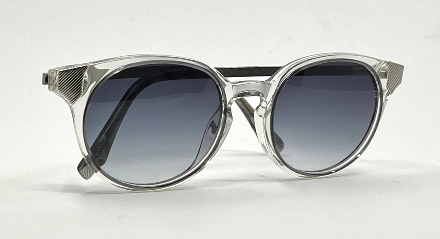 Early Coco and Breezy 10001 Clear & Metal Round Gradient Sunglasses-NOS/UNWORN