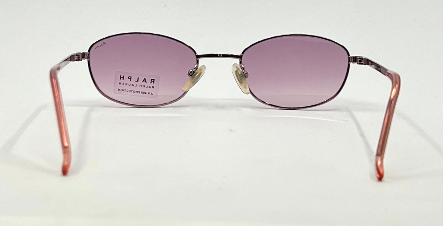 Ralph Lauren 974/S Oval-Pink Metal Sunglasses-Y2K Vintage-Unworn