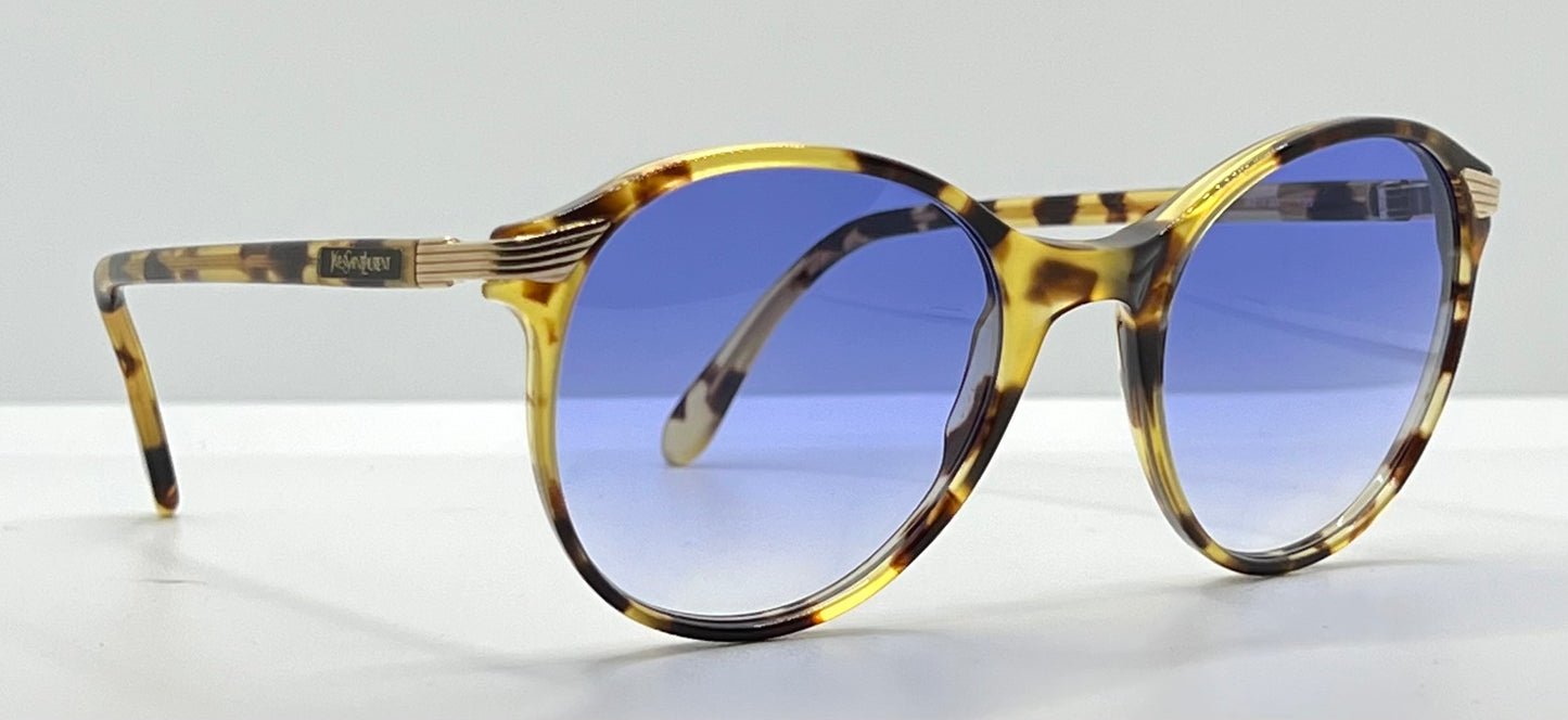 Yves Saint Laurent 5023 Y822 Sunglasses w|New, Custom Blue Gradient Lenses-Vintage Deadstock