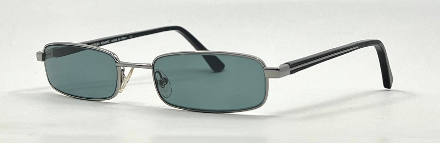 Giorgio Armani GA272-Y2K Vintage Sunglasses-New Solid Teal Custom Lenses