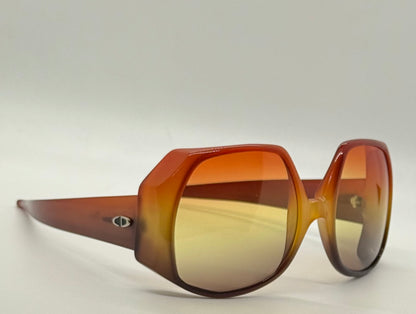 Christian Dior DO4 1970s Oversized Sunglasses w/New Tri-Gradient Tinted Lenses