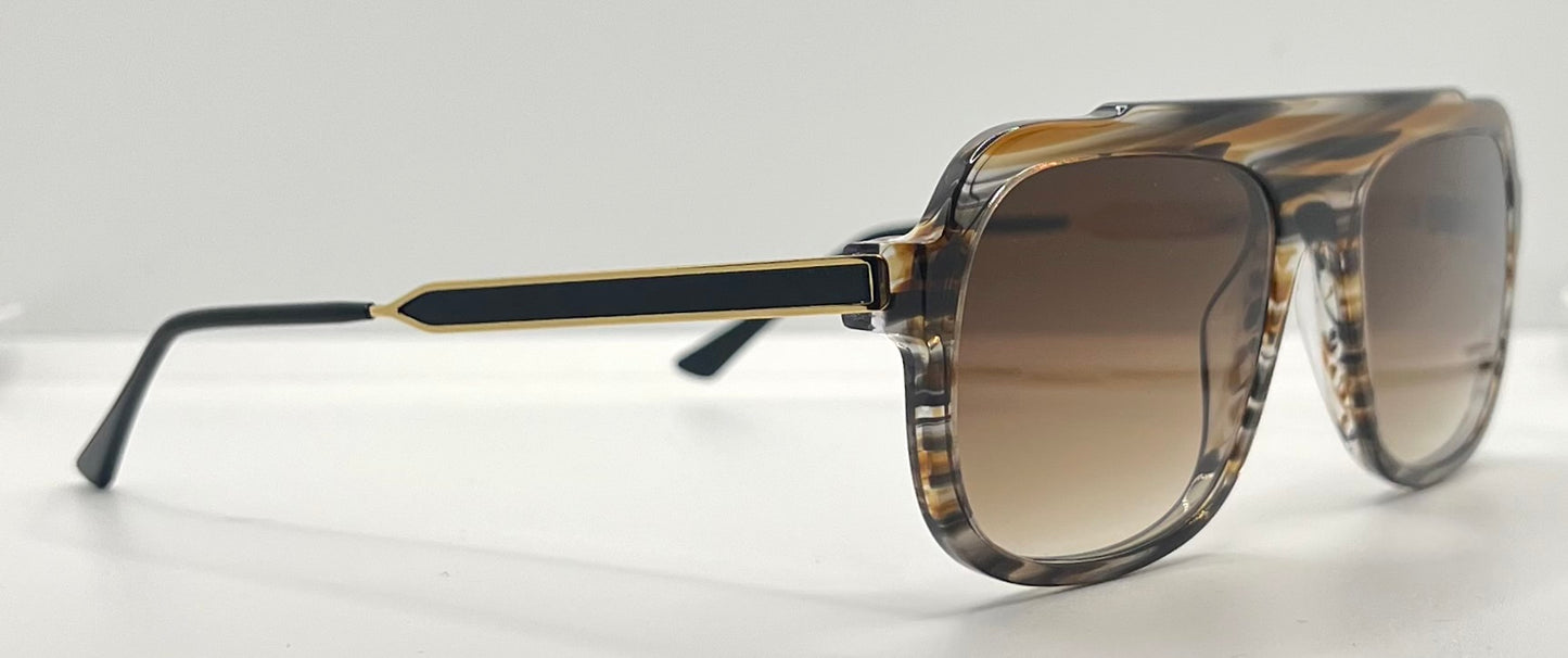 Thierry Lasry Bowery 170 Sunglasses – Brown Gradient Lenses – Handmade France