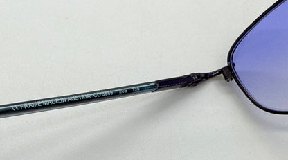 Christian Dior CD 3589 20S-Y2K Blue Oval Sunglasses w/New Blue Sky Gradient Custom Lenses