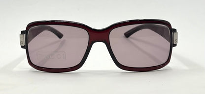 Gucci GG1485/S 8U5 Burgundy Red Y2K Vintage Sunglasses-Deadstock-Italy