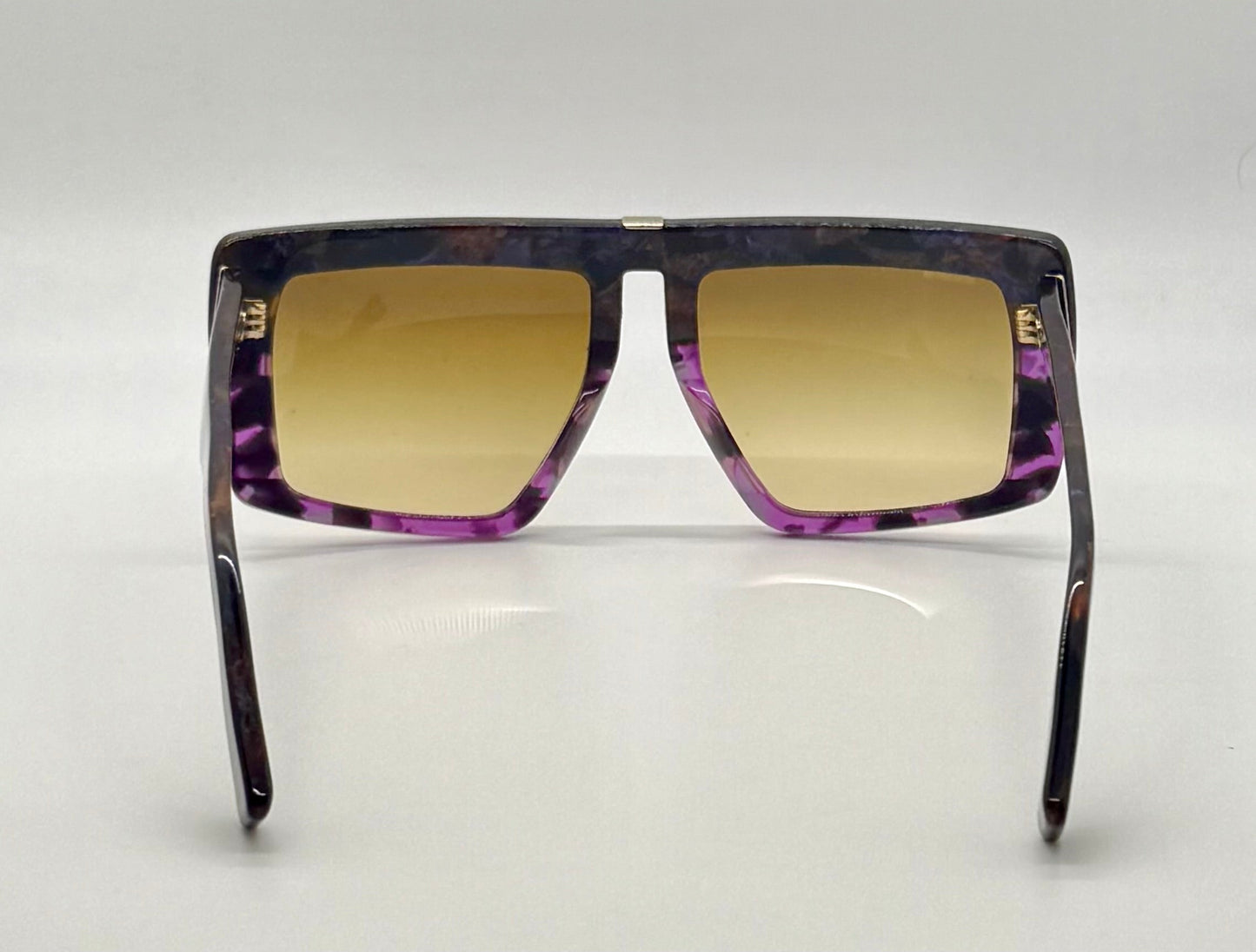 Miu Miu SMU 05O-Vintage Sunglasses-Marbled Purple Amber Frame-Italy-55mm