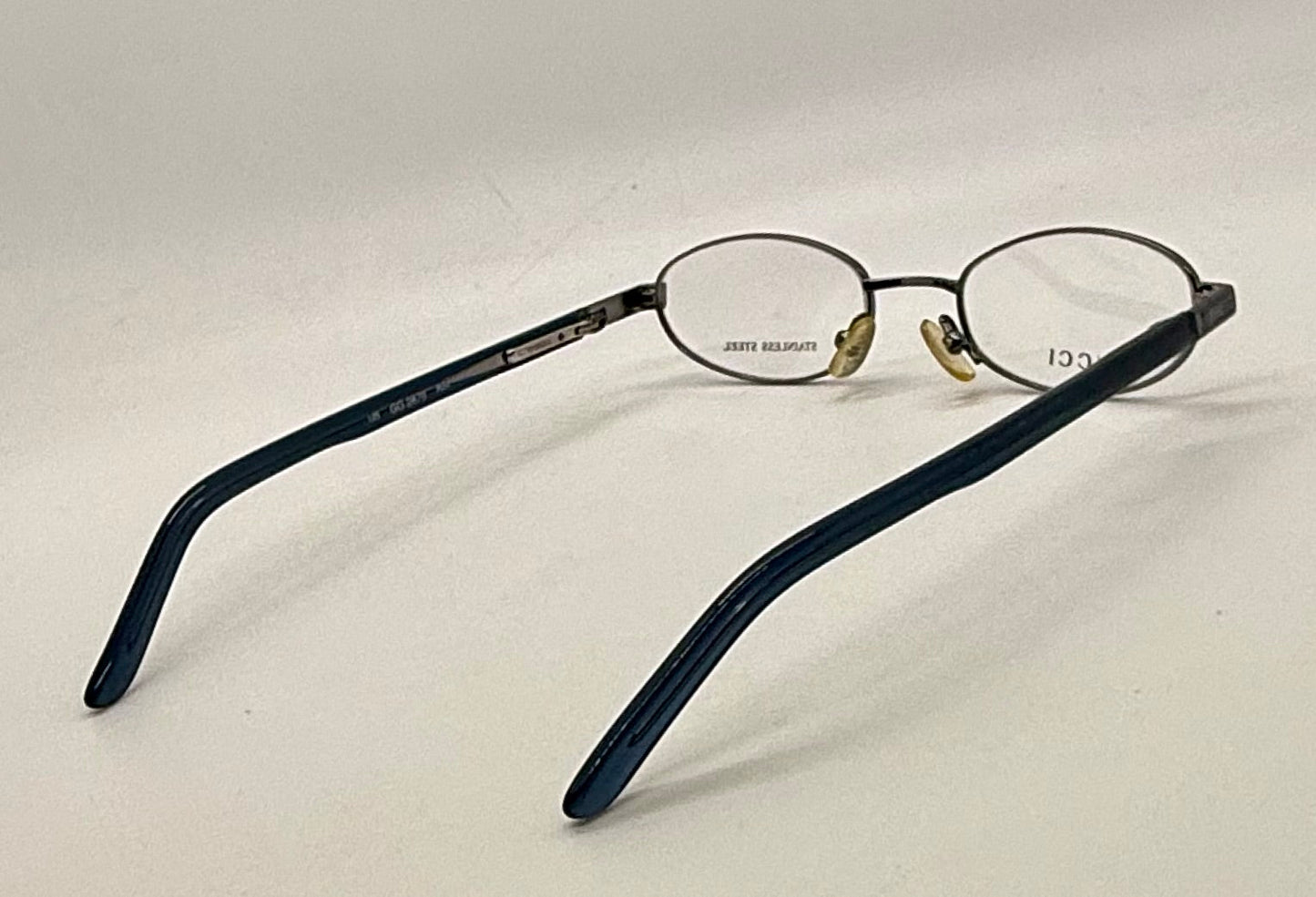Gucci GG 2679 RV3 Stainless Steel Oval Frames-Vintage Unworn-Italy