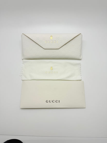 Gucci Gg 4252|S Kj14X Round Sunglasses-58Mm Matte Black-Blue Lens-Italy