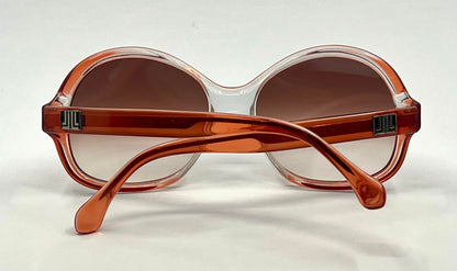 Lanvin OLB5 France-Oversized Round VINTAGE Sunglasses w/New Gradient Custom Lenses