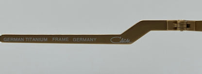 Cazal Mod 249 Col 413 Vintage Titanium Eyeglasses-Gold Leopard 57Mm-Unworn-Germany