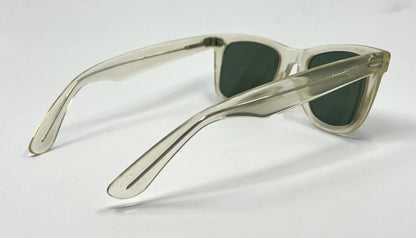 B&L Ray-Ban VINTAGE Wayfarer 5022 Crystal Clear Sunglasses USA w/ Original Lenses