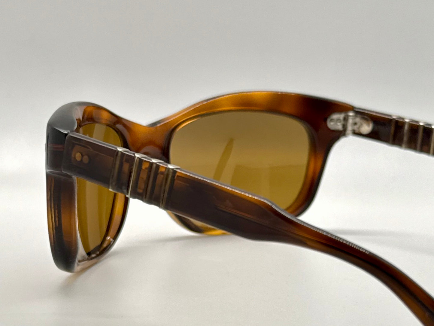 Persol RATTI 6602 Amber Tortoise 94 – Vintage – Custom Glass Lenses – Italy