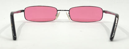 Giorgio Armani GA272-Y2K Vintage Sunglasses-New Solid Rose Pink Custom Lenses