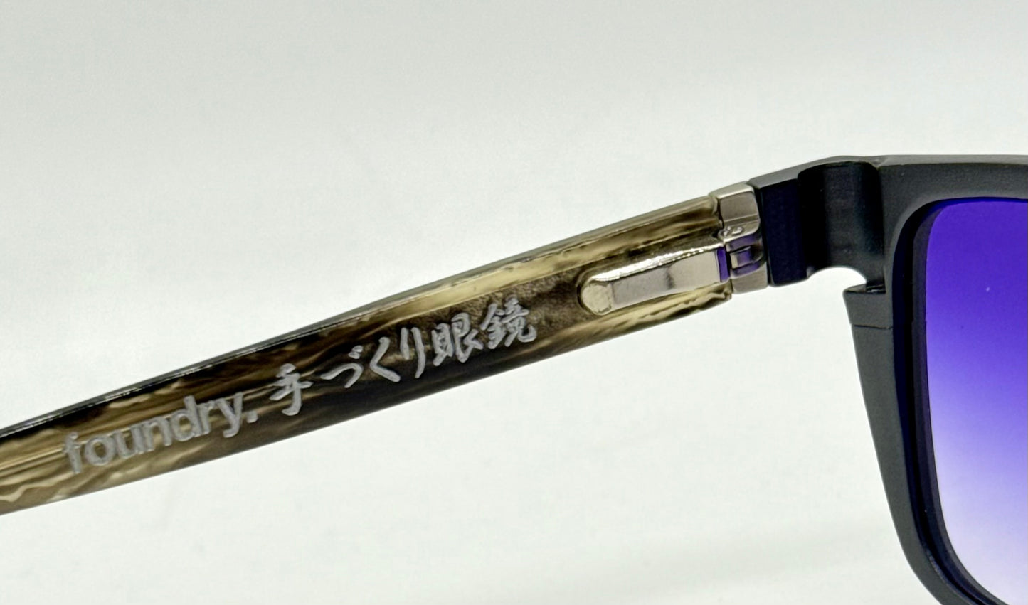 Superdry X Foundry Japan Collab W|New Purple Gradient Custom Lenses-Spring Hinges-Unworn