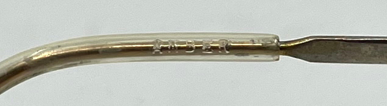 French Aviator Sunglasses-ANDES Amber-Vintage Deadstock-Collux France w/New Custom Lenses