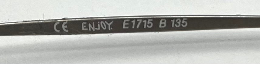 EN.JOY E1715 B135 Vintage Oval Sunglasses w/New Amber Tinted Custom Lenses