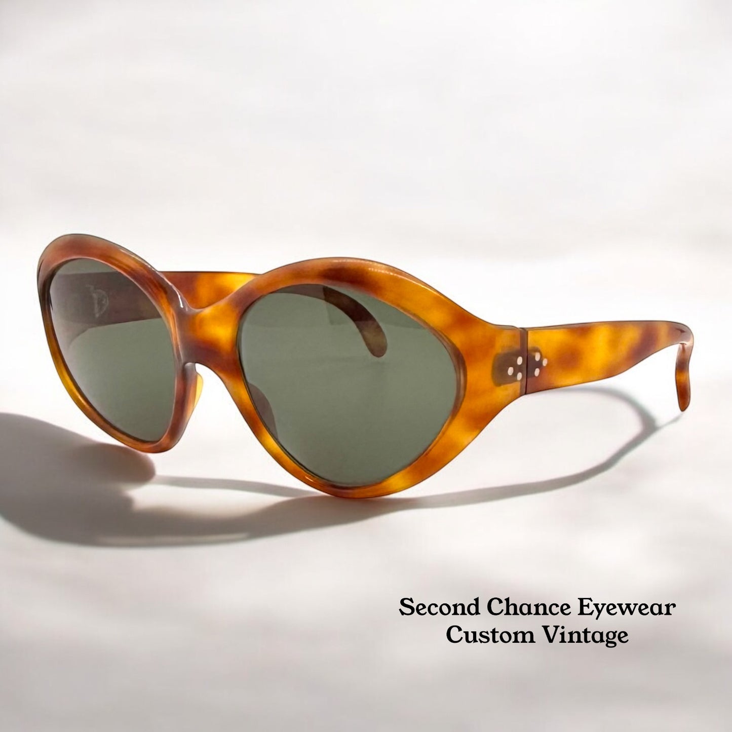 Enny Paris Vintage Mid-Centuryvfrench Sunglasses – Berko’S Custom Green Lenses