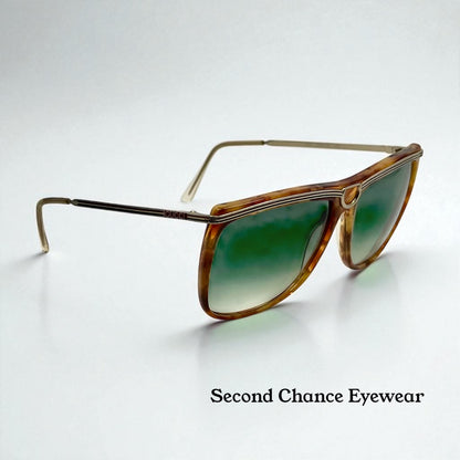 Oleg Cassin 780 Vintage Sunglasses w|New Blue|Rose Gradient Custom Tinted Lenses-Unworn-140mm