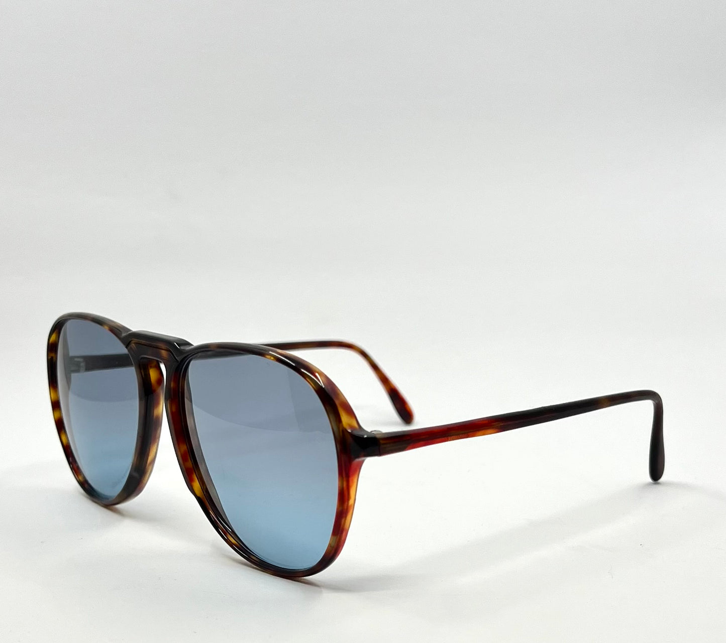 Silhouette Mod 237 Col 09 Vintage Sunglasses W|New Solid Blue Tinted Custom Lenses-Austria|60Mm