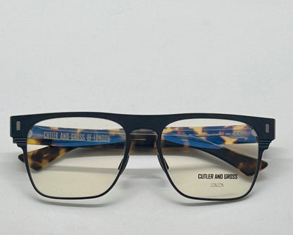Cutler And Gross Cgop1366-03-Matte Black|Tortoise-56Mm-Handmade In Italy-Full Kit