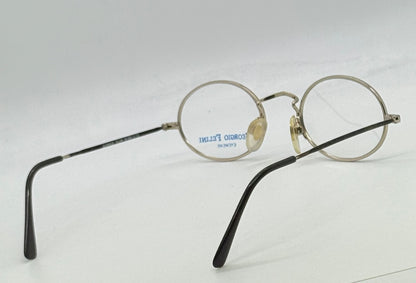 Giorgio Felini W1480 G|To Gold Oval Convertible Eyewear With Clip-On Vintage|Deadstock-Italy 49-20