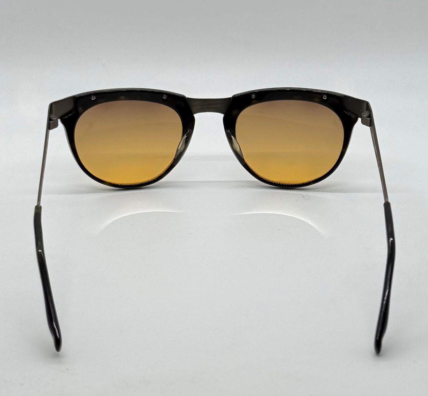 Morgenthal Frederics Maya Sunglasses – Handmade In Japan – Titanium & Acetate – Berko’S Designs Custom Gradient Lenses – New Full Kit