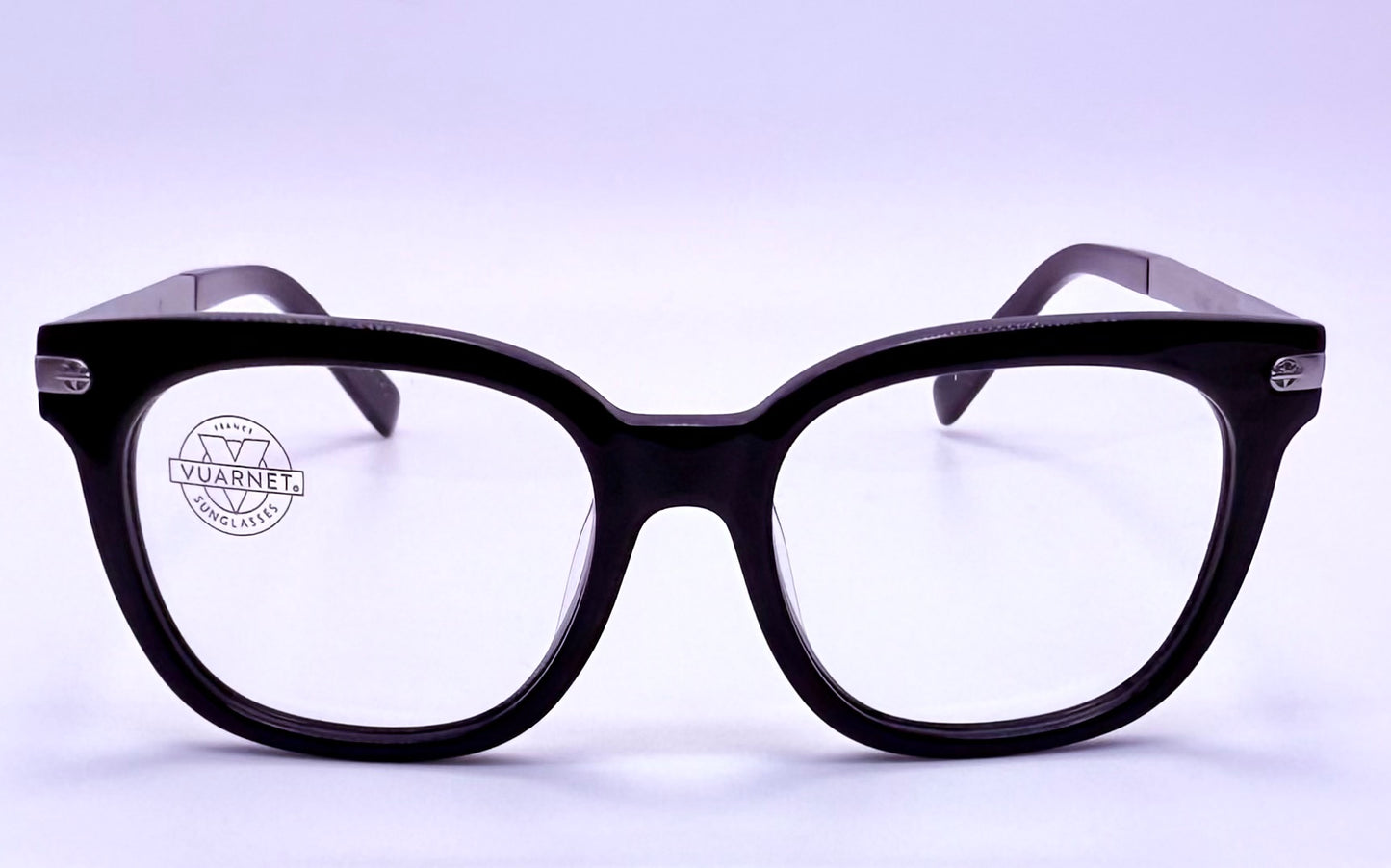 Vuarnet Vl1407 0001 Polarized Clip-On Sunglasses With Mineral Glass Lenses