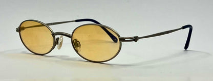 EN.JOY E1715 B135 Vintage Oval Sunglasses w/New Amber Tinted Custom Lenses