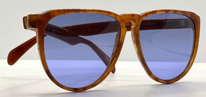 Gianni Versace 465 909 Vintage Sunglasses W|New Solid Blue Custom Lenses-54Mm-Unworn|Nos