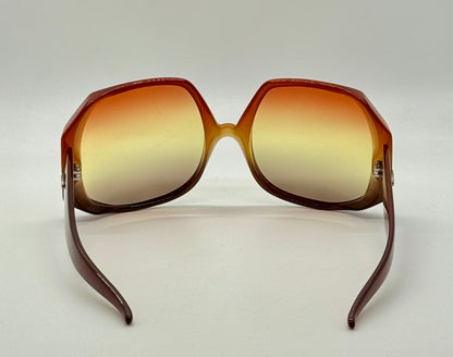 Christian Dior DO4 1970s Oversized Sunglasses w/New Tri-Gradient Tinted Lenses