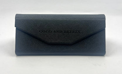 Coco and Breezy CB Inspire 103 Clear Round Sunglasses Grey Gradient Lenses 53-17