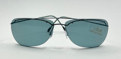 Silhouette M8577 V6043 Titanium Aviator-Teal Lenses –Y2K Vintage Deadstock