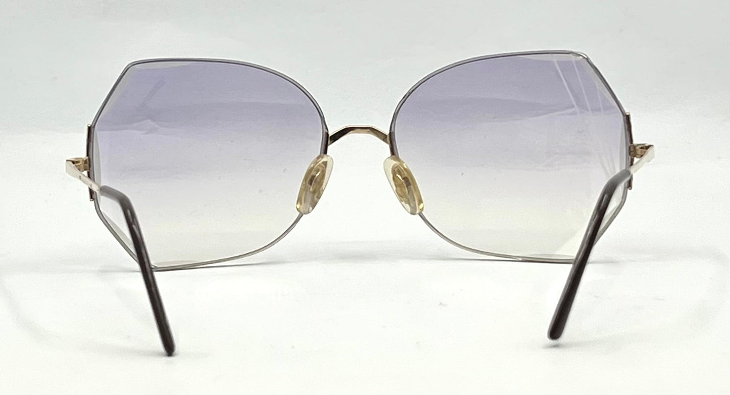 THIRA 62 Vintage 70s Frame-Rimless Geometric Sunglasses-Unworn-France