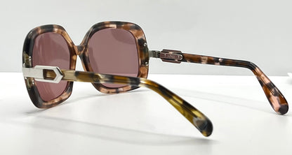 Silhouette Mod 501 Vintage Sunglasses W|New, Custom Solid Deep Rose Lenses-Deadstock-Austria